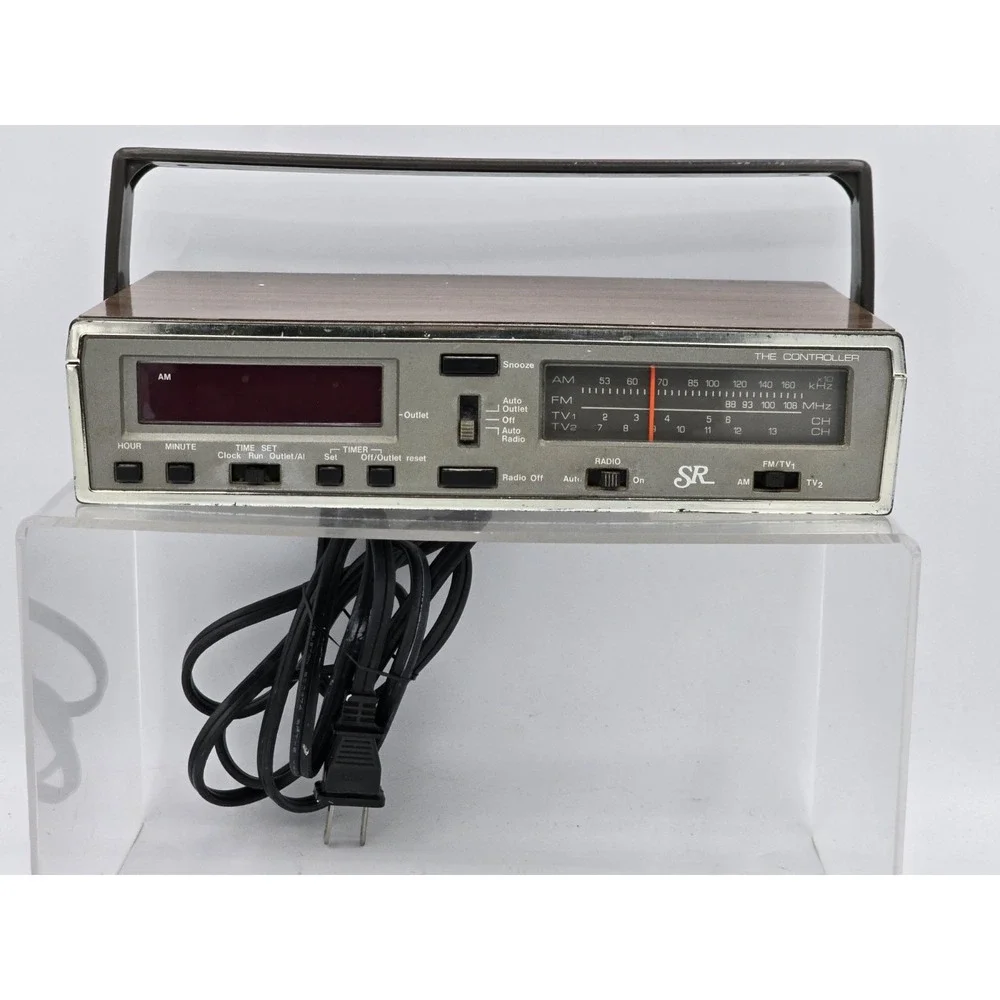 VTG 70s Sears SR The Controller Am/Fm Multi Use Clock Radio 317 23290 250 TESTED